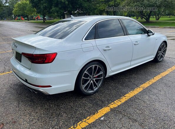 WAUC4AF42JA002570 2018 AUDI S4 White Դիմացի տեսք