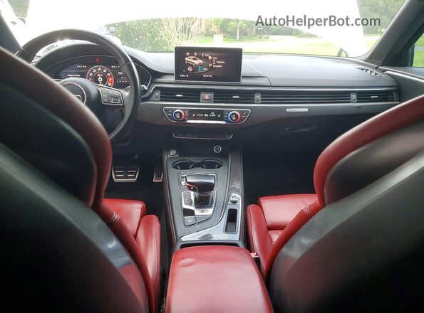 WAUC4AF42JA002570 2018 AUDI S4 White Հետևի նստատեղերի տեսք