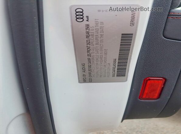 WAUC4AF45LA054844 2020 AUDI S4 White VIN sticker view