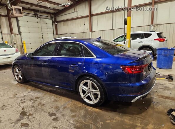 WAUC4AF4XJA230140 2018 AUDI S4 Blue Задня ліва чверть