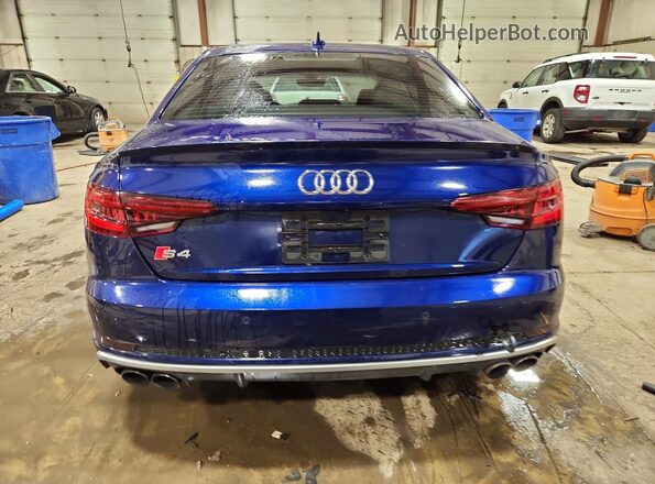 WAUC4AF4XJA230140 2018 AUDI S4 Blue Вид ззаду
