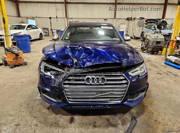 WAUC4AF4XJA230140 2018 AUDI S4 Blue Вид спереду