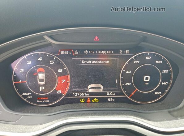 WAUC4CF52JA039705 2018 AUDI S5 White Սարքավորումների վահանակի տեսք