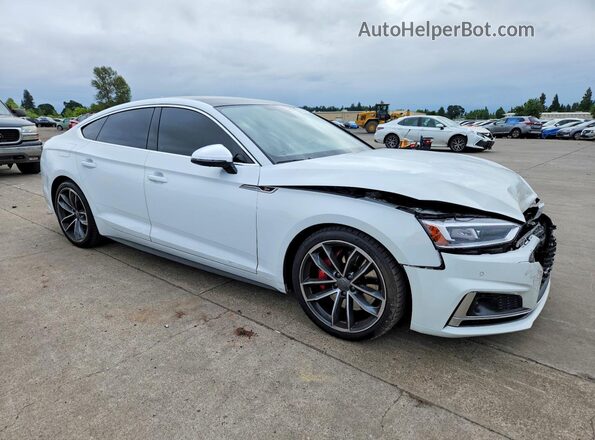 WAUC4CF54JA032691 2018 AUDI S5 Белый Передняя правая четверть