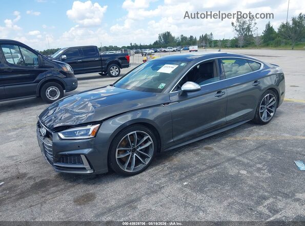 WAUC4CF54JA064430 2018 AUDI S5 Gray Vista tres cuartos delantera izquierda