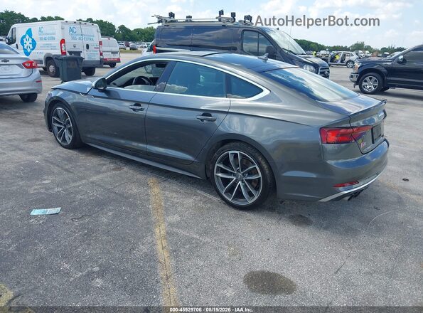 WAUC4CF54JA064430 2018 AUDI S5 Gray Trasero izquierdo