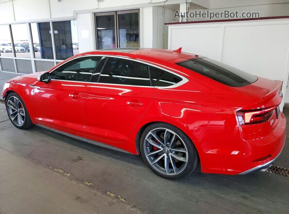 WAUC4CF57JA053096 2018 AUDI S5 Red უკანა მარცხენა