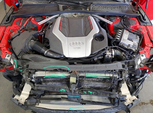 WAUC4CF57JA053096 2018 AUDI S5 Red უკანა სალონის ხედი