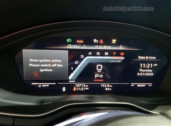WAUC4CF58RA027442 2024 AUDI S5 Gray Widok zestawu wskaźników