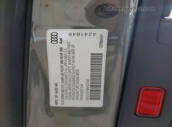 WAUC4CF58RA027442 2024 AUDI S5 Gray Widok naklejki z numerem VIN