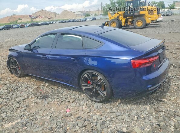 WAUC4CF59RA035498 2024 AUDI S5 Blue Trasero izquierdo