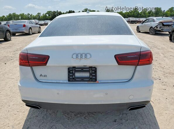 WAUC8AFC4HN043457 2017 AUDI A6 White Вид ззаду