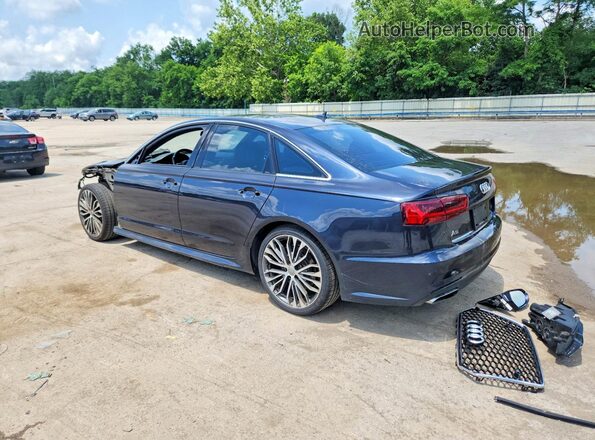WAUC8AFC4JN016586 2018 AUDI A6 Black Rear left