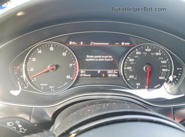 WAUC8AFC5JN075999 2018 AUDI A6 Silver Vista del cuadro de instrumentos