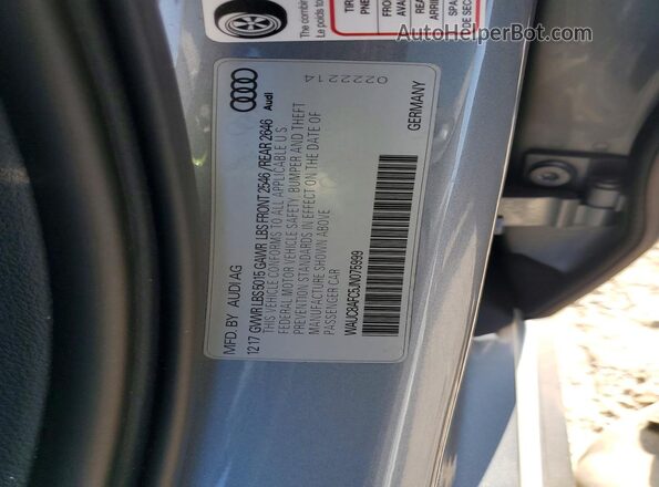 WAUC8AFC5JN075999 2018 AUDI A6 Silver Vista del compartimento del motor