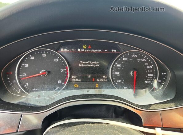 WAUC8AFC6JN011583 2018 AUDI A6 Gray Widok zestawu wskaźników