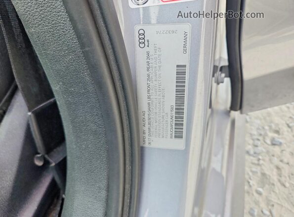 WAUC8AFC6JN011583 2018 AUDI A6 Gray Widok komory silnika