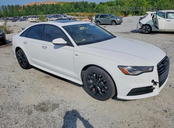 WAUC8AFCXJN071883 2018 AUDI A6 White წინა მარჯვენა