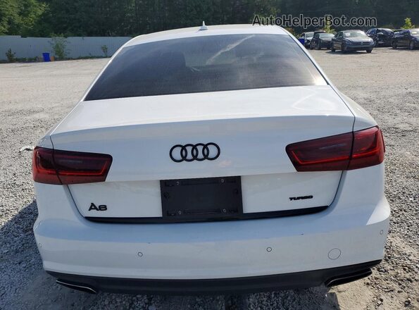 WAUC8AFCXJN071883 2018 AUDI A6 White უკანა ხედი