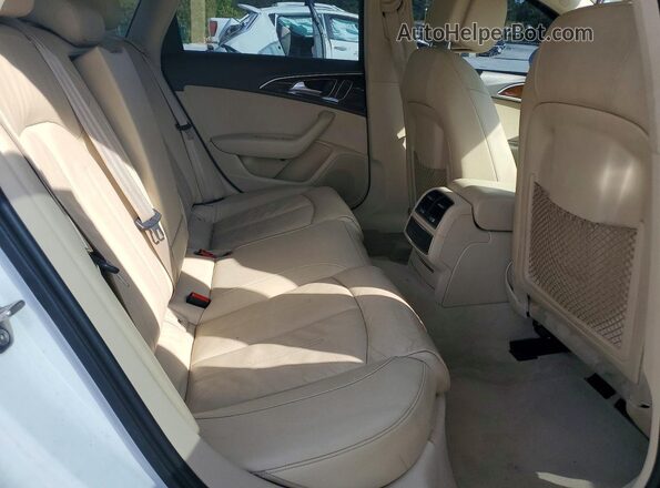 WAUC8AFCXJN071883 2018 AUDI A6 White უკანა სავარძლების ხედი