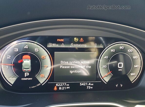 WAUCBCF58NA015906 2022 AUDI A5 White Widok zestawu wskaźników