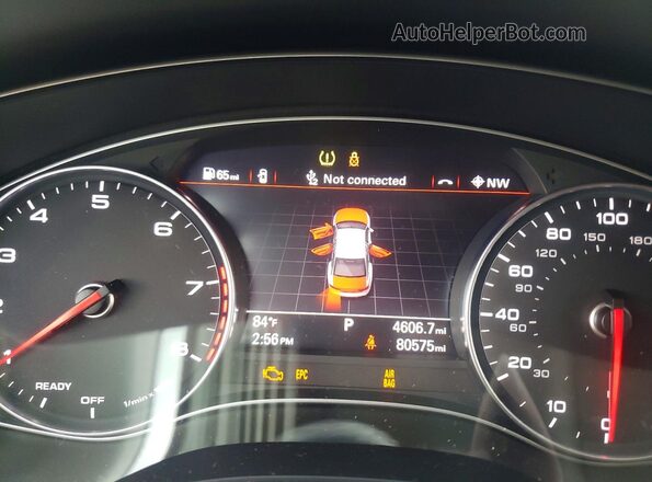 WAUCFAFC1GN094600 2016 AUDI A6 Blue Вид щитка приладів