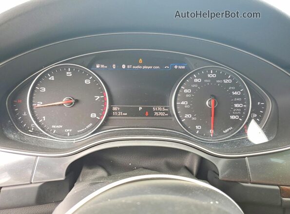 WAUCFAFC3GN185495 2016 AUDI A6 White Widok zestawu wskaźników