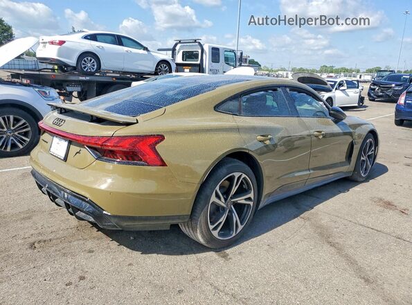 WAUCJBFW0R7001801 2024 AUDI E-TRON Зеленый Задняя правая четверть