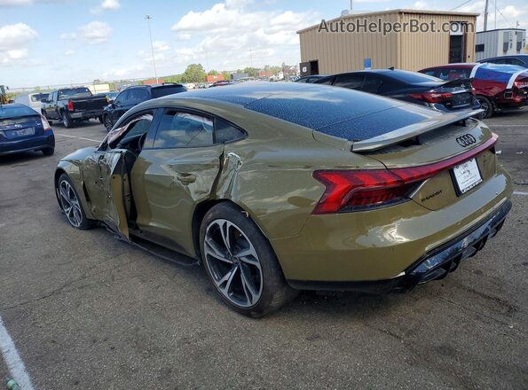 WAUCJBFW0R7001801 2024 AUDI E-TRON Зеленый Задняя левая четверть