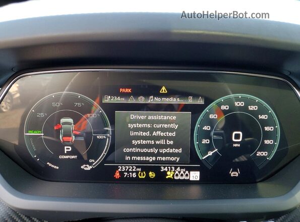 WAUCJBFW3R7000688 2024 AUDI E-TRON Black Instrument cluster view