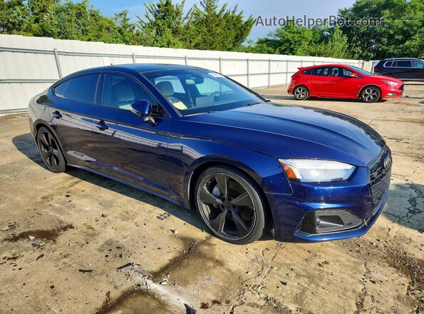 WAUCNCF53LA014537 2020 AUDI A5 Синий Передняя правая четверть