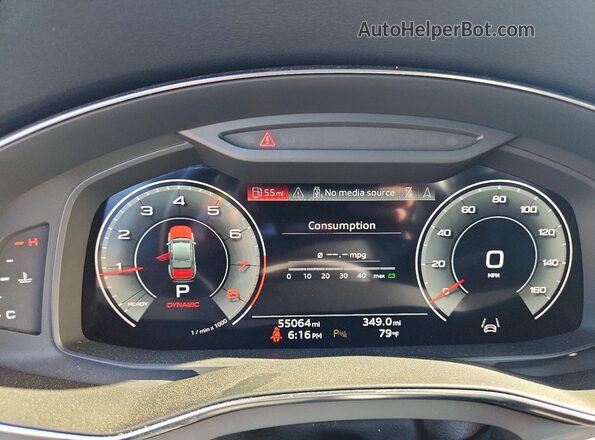 WAUD3BF2XPN037029 2023 AUDI A6 Black Vista del cuadro de instrumentos