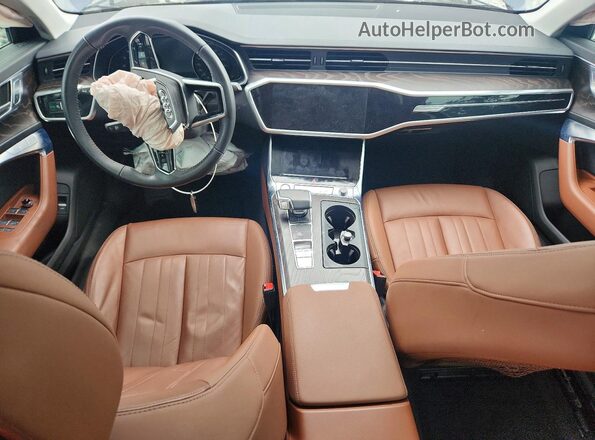 WAUD8AF21KN131692 2019 AUDI A6 Blue Առջևի վահանակի տեսք