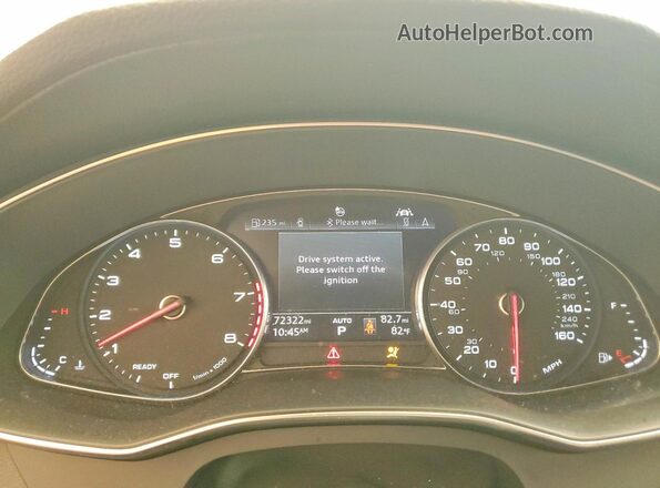 WAUD8AF28KN125078 2019 AUDI A6 Black Սարքավորումների վահանակի տեսք