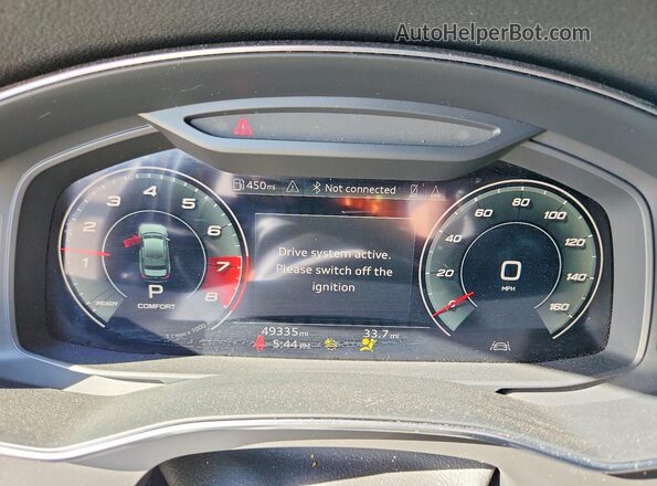 WAUD8AF28MN019443 2021 AUDI A6 Black Սարքավորումների վահանակի տեսք