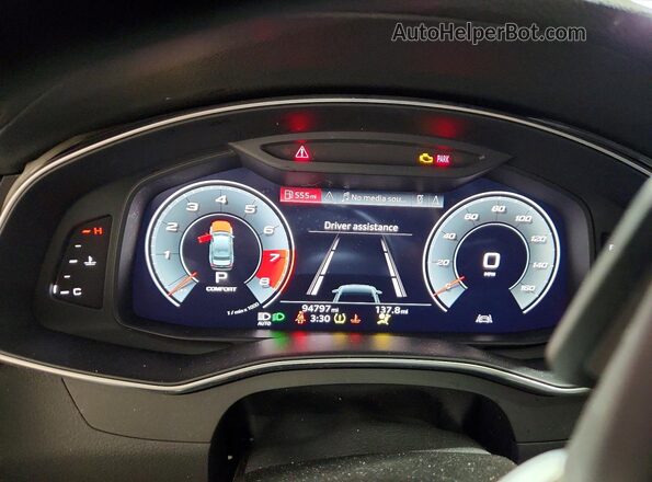 WAUD8AF28MN041992 2021 AUDI A6 Blue ხელსაწყოთა პანელის ხედი