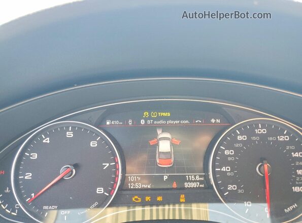 WAUD8AFC2JN054953 2018 AUDI A6 Black Widok zestawu wskaźników