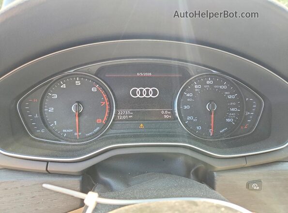 WAUDAAF41RN007051 2024 AUDI A4 Black Widok zestawu wskaźników