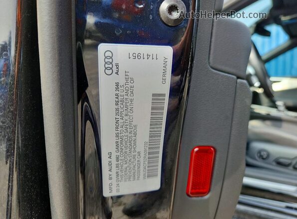 WAUDACF52RA091232 2024 AUDI A5 Black Vista del compartimento del motor
