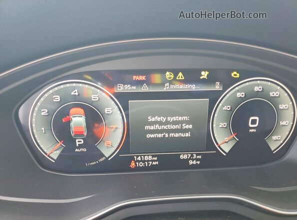 WAUDACF52SA007710 2025 AUDI A5 Black Սարքավորումների վահանակի տեսք