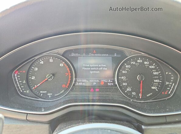 WAUDACF55MA044723 2021 AUDI A5 Black Widok zestawu wskaźników
