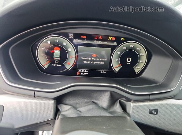 WAUDACF55SA007796 2025 AUDI A5 Черный Вид щитка приборов
