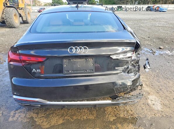 WAUDACF56MA045895 2021 AUDI A5 Black Вид ззаду