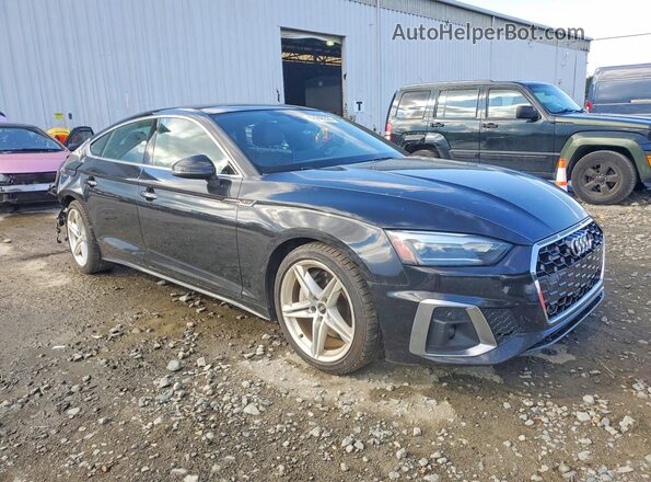 WAUDACF56MA045895 2021 AUDI A5 Black Передня права чверть