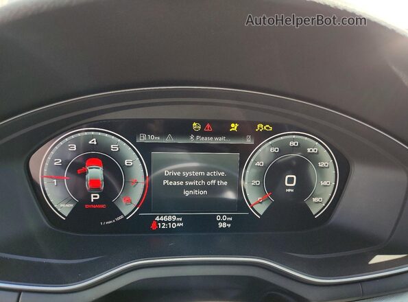 WAUDACF56SA005667 2025 AUDI A5 White Սարքավորումների վահանակի տեսք