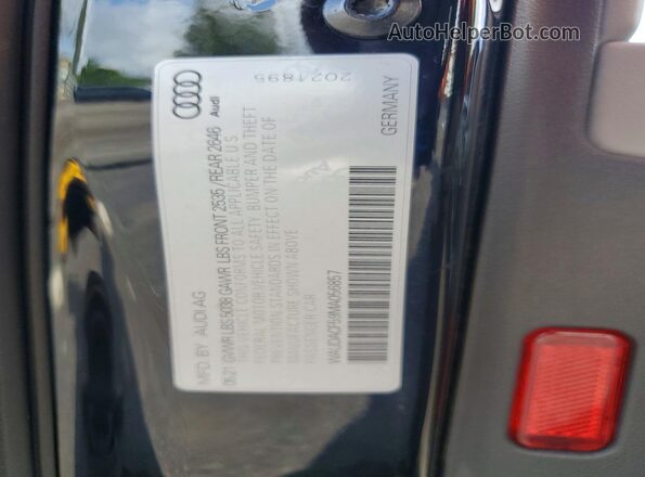 WAUDACF59MA056857 2021 AUDI A5 Black 