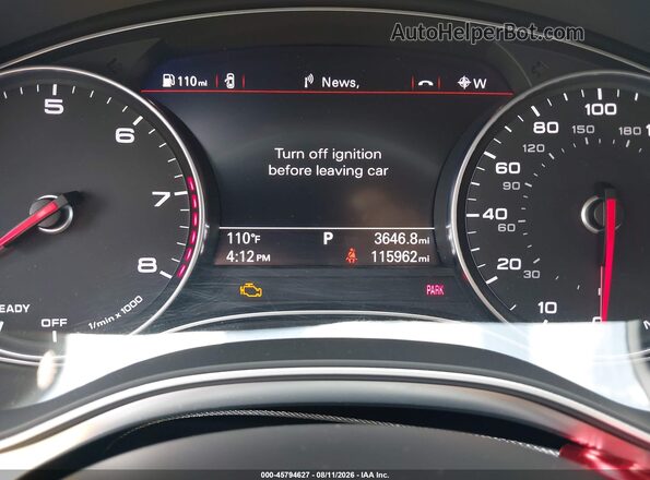 WAUDFAFC1GN169607 2016 AUDI A6 Black Widok tylnych siedzeń
