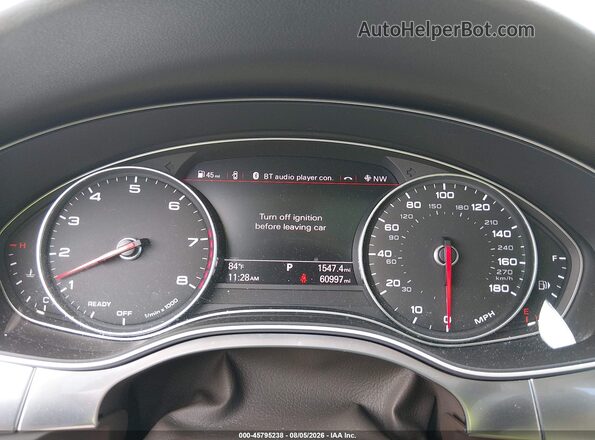 WAUDFAFC5GN169688 2016 AUDI A6 White Vista de los asientos traseros
