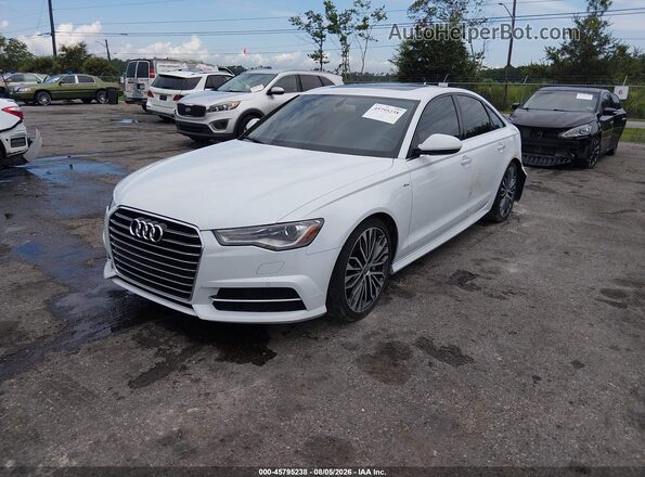 WAUDFAFC5GN169688 2016 AUDI A6 White Vista tres cuartos delantera izquierda