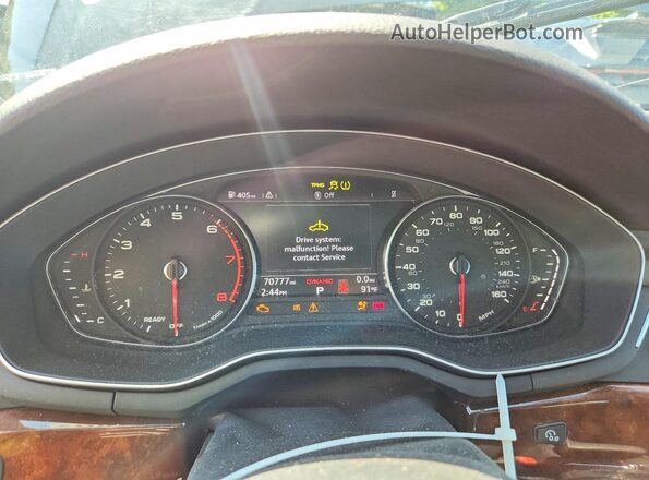 WAUDNAF40KA055917 2019 AUDI A4 Серый Вид щитка приборов